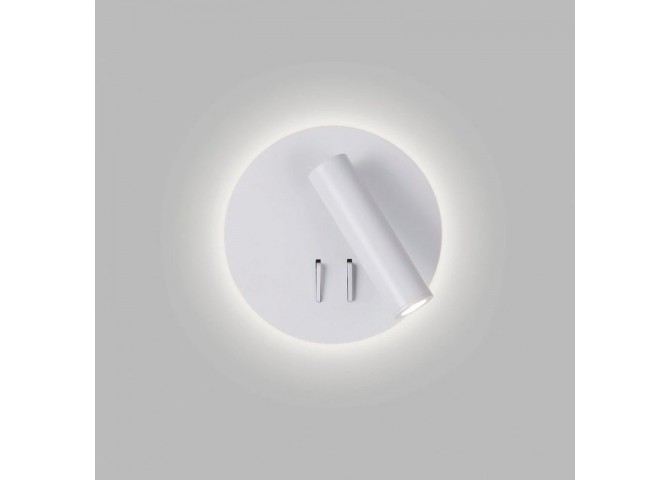 Απλίκα Led Λευκή Στρογγυλή Moby