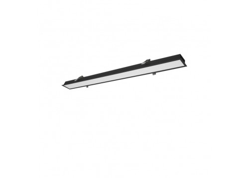 Γραμμικό Χωνευτό Trimless   L580 3000K Μαύρο Dim. Station Ultra