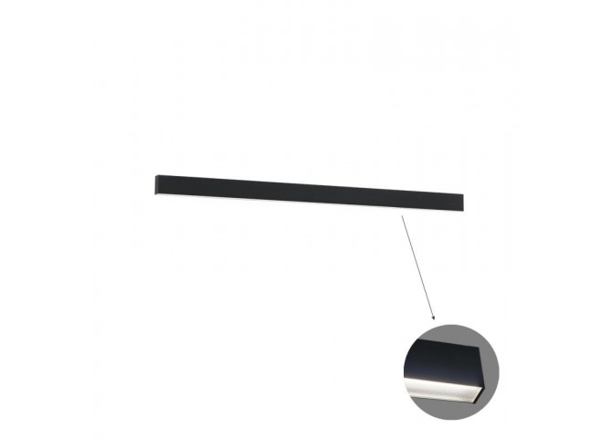 Γραμμικό Οροφής L1420 3000K Μαύρο Microprismatic Dim. Ciba