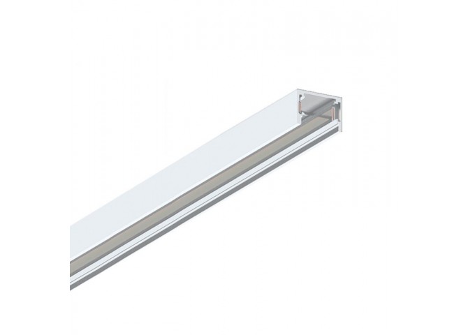 Ράγα Μαγνητική  Slim 2 Μέτρων 48V Λευκή  με Tάπες και Κάλυμμα