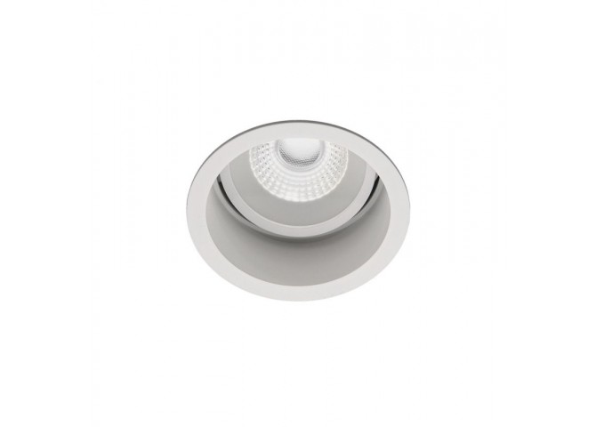 Λευκή Βαθιά Adj. Στρογγυλή Βάση-Απαιτείται LED Module