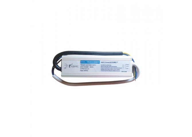 Power supply 12V DC 35W IP67 On-Off