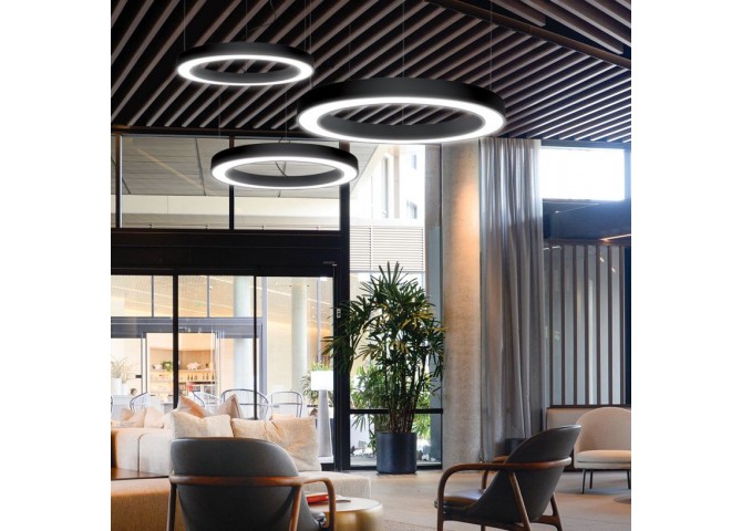 Κρεμαστό Μαύρο Ring D1800 3000K  Dimmable