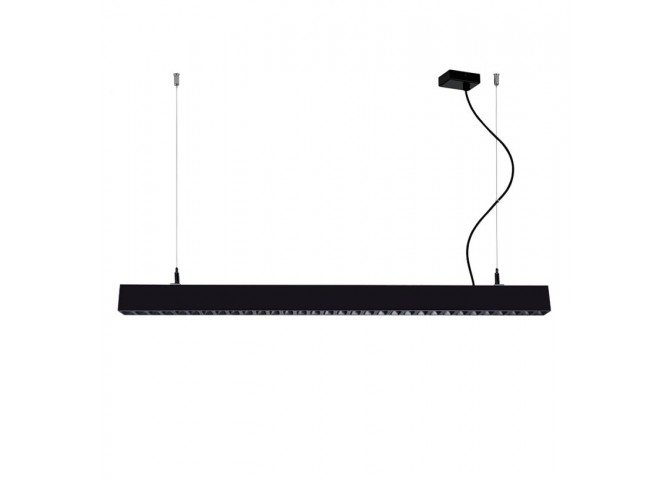 Κρεμαστό Μαύρο L:1400 Direct - Indirect Top Line Dimmable