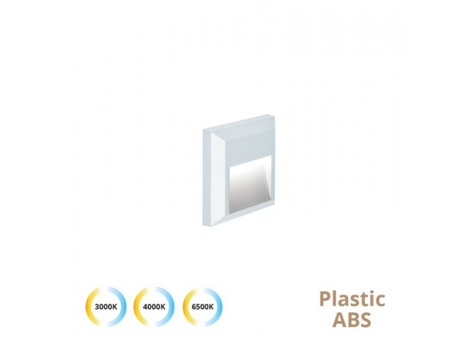 Απλίκα Led D:125X125 Λευκή Leros Plus