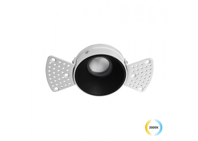 Trimless Σποτ Μαύρο 12W 3000K 38° Alea