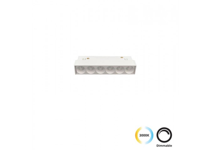 Linear Antiglare Λευκό L:125 Magnetic (dimmable)