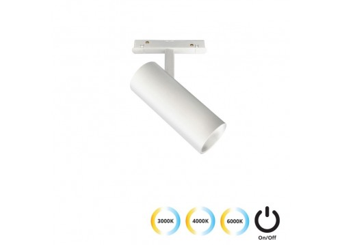 Σποτ  Track  Λευκό 20W 3CCT Magnetic (ON-OFF)