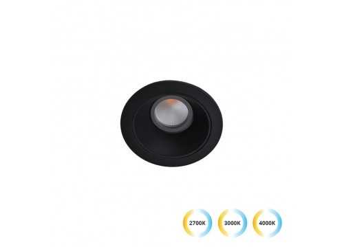 Χωνευτό Σποτ Μαύρο 5W 2700-3000K-4000K 38° Alea