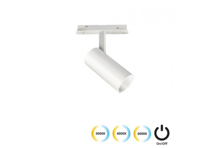 Σποτ Track  Λευκό 10W 3 CCT Magnetic (ON-OFF)