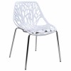 Καρέκλα 54x57x81 εκ. πολυπροπυλενίου με λευκό κάθισμα (6τεμ)