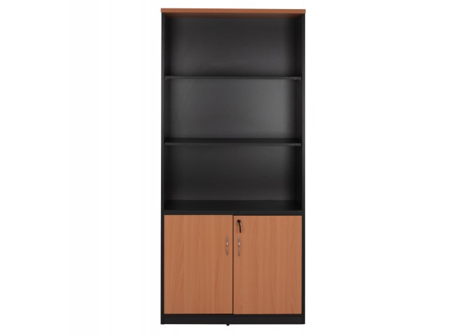 Βιβλιοθήκη γραφείου σε χρώμα οξιάς 80x40x180cm