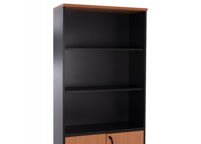 Βιβλιοθήκη γραφείου σε χρώμα οξιάς 80x40x180cm