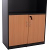 Βιβλιοθήκη γραφείου σε χρώμα οξιάς 80x40x180cm