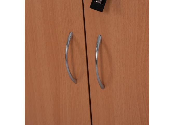 Βιβλιοθήκη γραφείου σε χρώμα οξιάς 80x40x180cm