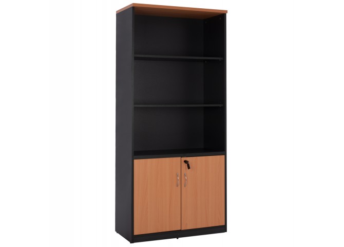 Βιβλιοθήκη γραφείου σε χρώμα οξιάς 80x40x180cm