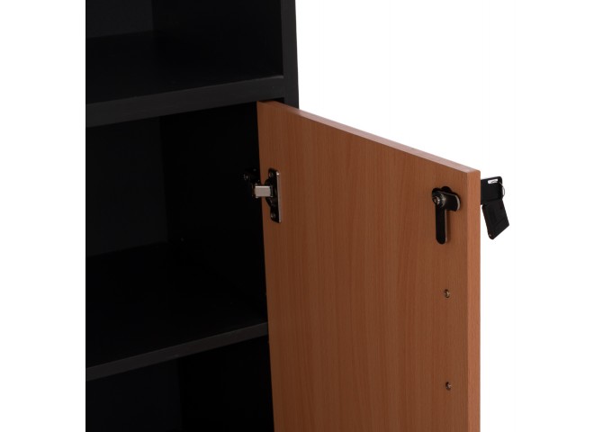 Βιβλιοθήκη γραφείου σε χρώμα οξιάς 80x40x180cm