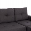 Καναπές γωνία σε χρώμα γκρι 207x146x90 εκ.