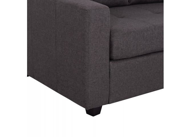 Καναπές γωνία σε χρώμα γκρι 207x146x90 εκ.