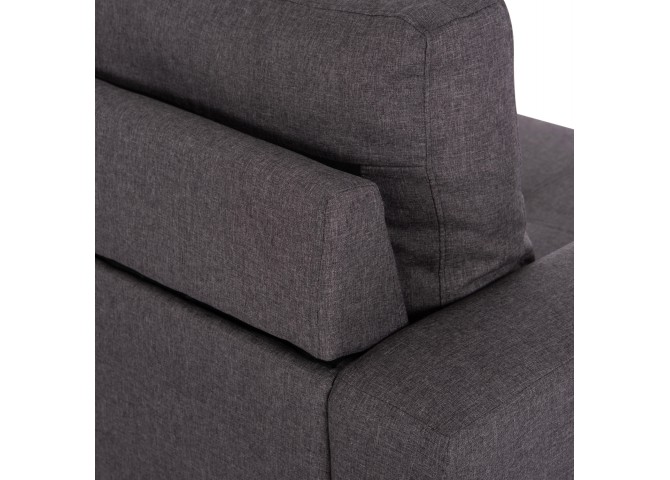 Καναπές γωνία σε χρώμα γκρι 207x146x90 εκ.
