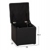 ΣΚΑΜΠΩ ΜΕ ΑΠΟΘΗΚΕΥΤΙΚΟ ΧΩΡΟ PU ΜΑΥΡΟ CUBE HM224.01 36,5x36,5x36Υεκ.