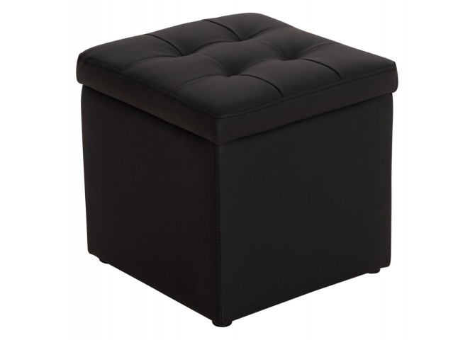 ΣΚΑΜΠΩ ΜΕ ΑΠΟΘΗΚΕΥΤΙΚΟ ΧΩΡΟ PU ΜΑΥΡΟ CUBE HM224.01 36,5x36,5x36Υεκ.