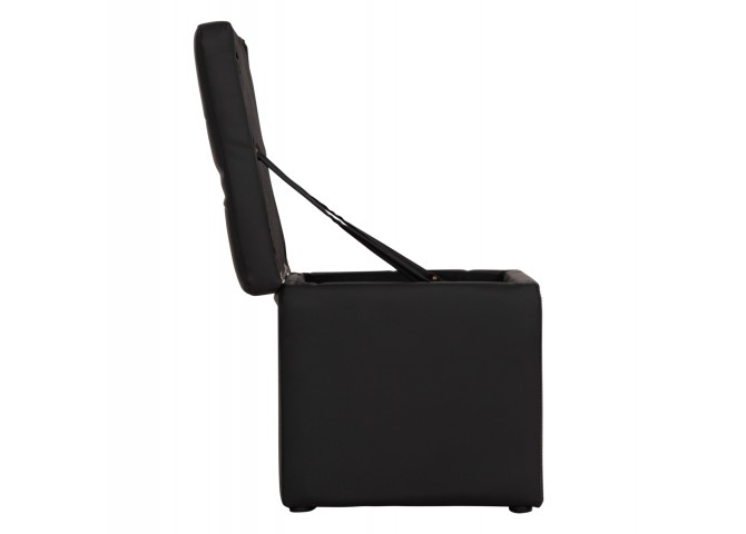 ΣΚΑΜΠΩ ΜΕ ΑΠΟΘΗΚΕΥΤΙΚΟ ΧΩΡΟ PU ΜΑΥΡΟ CUBE HM224.01 36,5x36,5x36Υεκ.