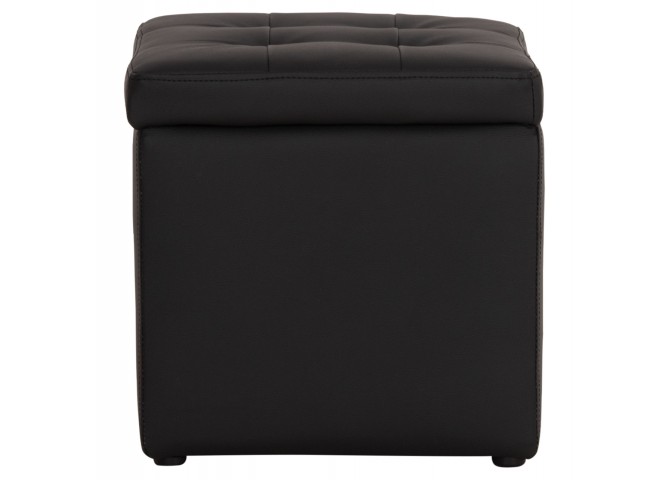ΣΚΑΜΠΩ ΜΕ ΑΠΟΘΗΚΕΥΤΙΚΟ ΧΩΡΟ PU ΜΑΥΡΟ CUBE HM224.01 36,5x36,5x36Υεκ.