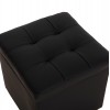 ΣΚΑΜΠΩ ΜΕ ΑΠΟΘΗΚΕΥΤΙΚΟ ΧΩΡΟ PU ΜΑΥΡΟ CUBE HM224.01 36,5x36,5x36Υεκ.