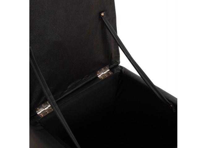 ΣΚΑΜΠΩ ΜΕ ΑΠΟΘΗΚΕΥΤΙΚΟ ΧΩΡΟ PU ΜΑΥΡΟ CUBE HM224.01 36,5x36,5x36Υεκ.