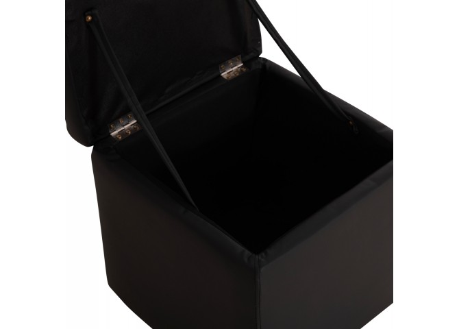 ΣΚΑΜΠΩ ΜΕ ΑΠΟΘΗΚΕΥΤΙΚΟ ΧΩΡΟ PU ΜΑΥΡΟ CUBE HM224.01 36,5x36,5x36Υεκ.