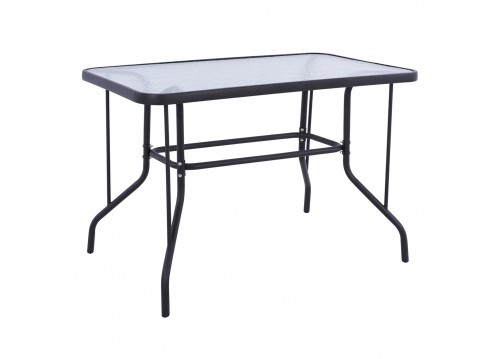 ΤΡΑΠΕΖΙ ΜΕΤΑΛΛΙΚΟ ΓΚΡΙ ΣΚΟΥΡΟ 110x60x72cm