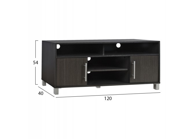 Έπιπλο τηλεόρασης σε απόχρωση zebrano 120x40x54.5cm