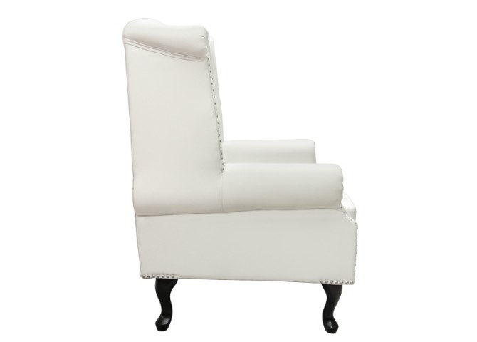 Πολυθρόνα τύπου Chesterfield σε λευκό χρώμα 83x75x107 εκ