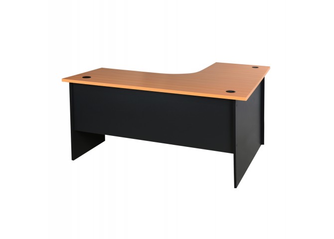 Γωνιακό γραφείο Kαφέ(Οξιά) / Γκρι 150x150cm
