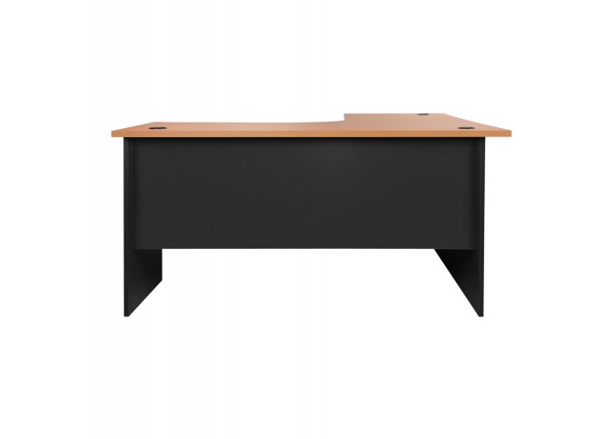 Γωνιακό γραφείο Kαφέ(Οξιά) / Γκρι 150x150cm