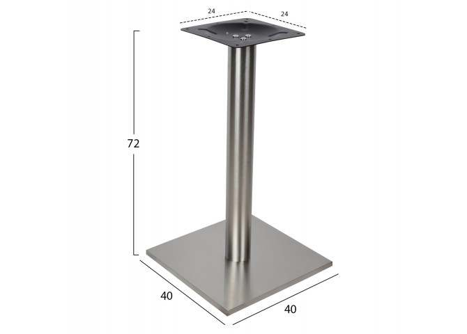Βάση τραπεζιού inox 40x40cm