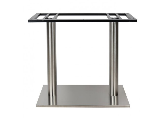 Διπλή βάση τραπεζιού inox 40x70cm