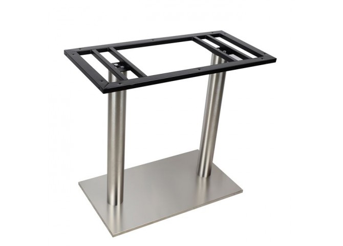 Διπλή βάση τραπεζιού inox 40x70cm