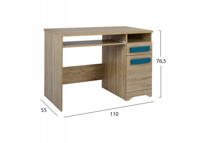 ΓΡΑΦΕΙΟ PLAYROOM SONAMA-ΣΙΕΛ HM11154.01 110X55X76.5εκ