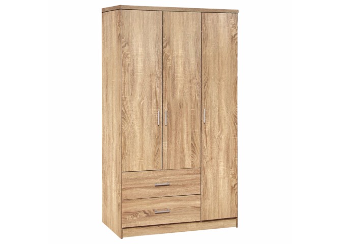 Ντουλάπα τρίφυλλη σε απόχρωση sonama 89,2x42x181cm