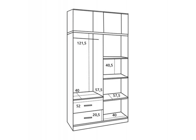 ΝΤΟΥΛΑΠΑ 4ΦΥΛΛΗ ME ΠΑΤΑΡΙ Κ 2 ΣΥΡΤΑΡΙΑ SONAMA 120Χ42Χ241cm