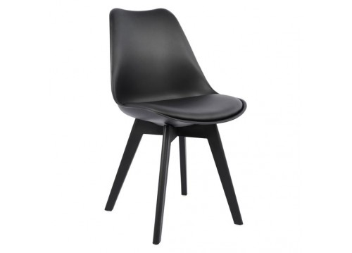 Μοντέρνα καρέκλα σε μαύρο χρώμα