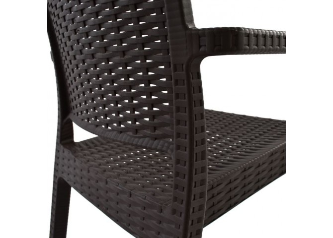 ΚΑΡΕΚΛΑ ΜΕ ΜΠΡΑΤΣΑ DARK BROWN
