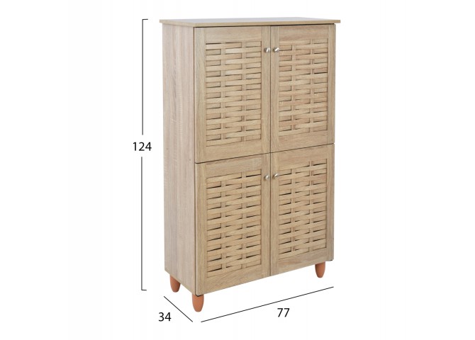 Παπουτσοθήκη με 6 εσοχές αποθήκευσης 77x34x123cm