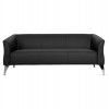 ΚΑΝΑΠΕΣ 3ΘΕΣΙΟΣ KIANA HM3122.31 ΜΕ ΜΑΥΡΟ PU 180x75x71 εκ.