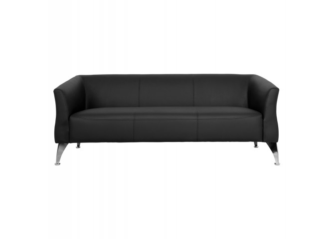 ΚΑΝΑΠΕΣ 3ΘΕΣΙΟΣ KIANA HM3122.31 ΜΕ ΜΑΥΡΟ PU 180x75x71 εκ.