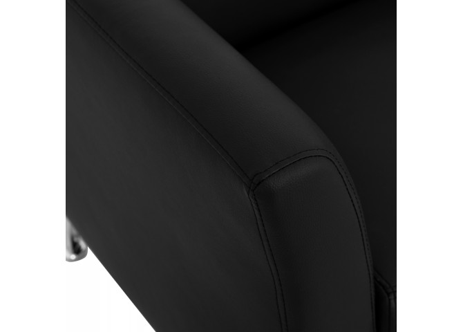 ΚΑΝΑΠΕΣ 3ΘΕΣΙΟΣ KIANA HM3122.31 ΜΕ ΜΑΥΡΟ PU 180x75x71 εκ.