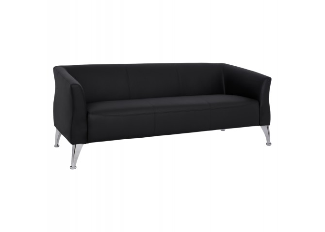 ΚΑΝΑΠΕΣ 3ΘΕΣΙΟΣ KIANA HM3122.31 ΜΕ ΜΑΥΡΟ PU 180x75x71 εκ.