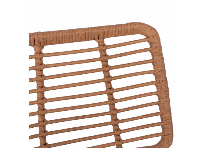 ΣΚΑΜΠΟ ΜΕΤΑΛΛΙΚΟ ΜΕ ΜΑΞΙΛΑΡΙ ΜΕ WICKER ΣΕ ΜΠΕΖ ΑΠΟΧΡΩΣΗ